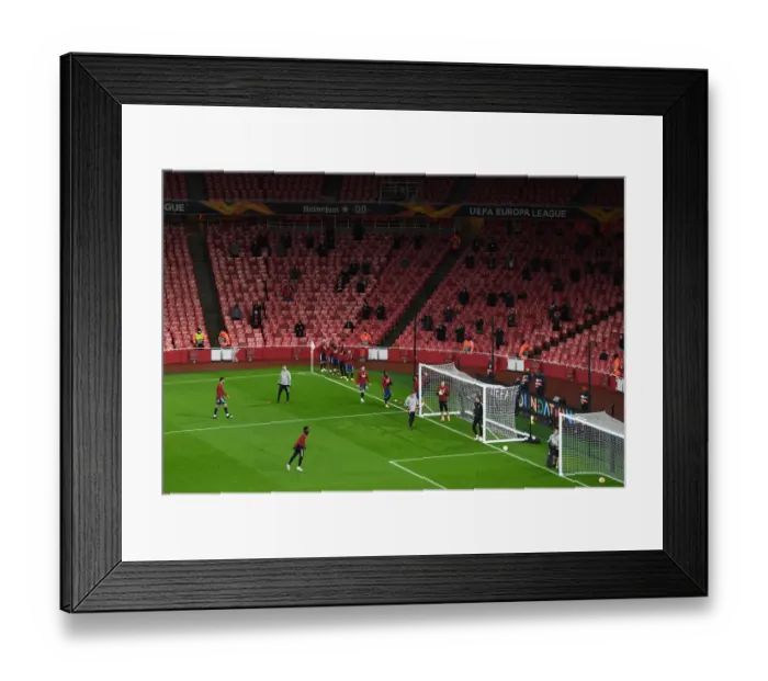 Framed Print : Arsenal vs Rapid Wien at Emptied-Out Emirates Stadium: A UEFA Europa League Match Amidst Coronavirus Restrictions (December 2020) Framed Print : Arsenal vs Rapid Wien at Emptied-Out Emirates Stadium: A UEFA Europa League Match Amidst Coronavirus Restrictions (December 2020)