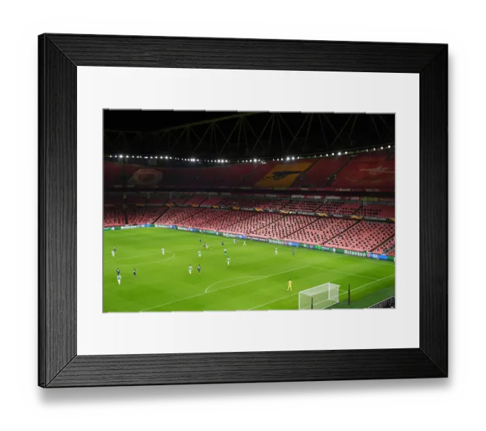 Framed Print : Empty Emirates: Arsenal vs. Rapid Wien, UEFA Europa League (December 2020) Framed Print : Empty Emirates: Arsenal vs. Rapid Wien, UEFA Europa League (December 2020)
