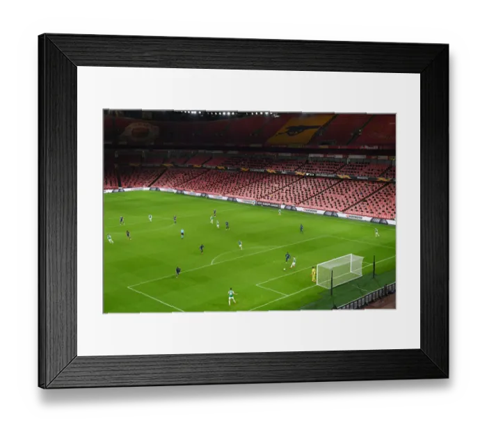 Framed Print : Arsenal vs. Rapid Wien at Empty Emirates: UEFA Europa League Amidst Pandemic Restrictions Framed Print : Arsenal vs. Rapid Wien at Empty Emirates: UEFA Europa League Amidst Pandemic Restrictions