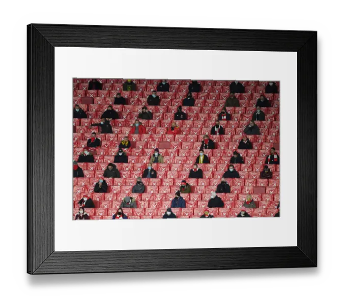 Framed Print : Arsenal vs Rapid Wien, UEFA Europa League (2020-21) - Emirates Stadium, London: A Behind-Closed-Doors Encounter
