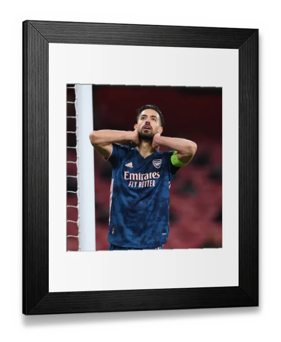 Framed Print : Arsenal's Pablo Mari in UEFA Europa League: Arsenal vs. Rapid Wien (Behind Closed Doors)