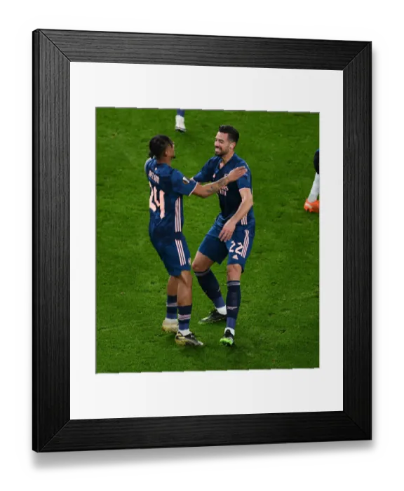 Framed Print : Pablo Mari Scores in Empty Emirates: Arsenal's Europa League Victory Amidst COVID-19 Restrictions Framed Print : Pablo Mari Scores in Empty Emirates: Arsenal's Europa League Victory Amidst COVID-19 Restrictions
