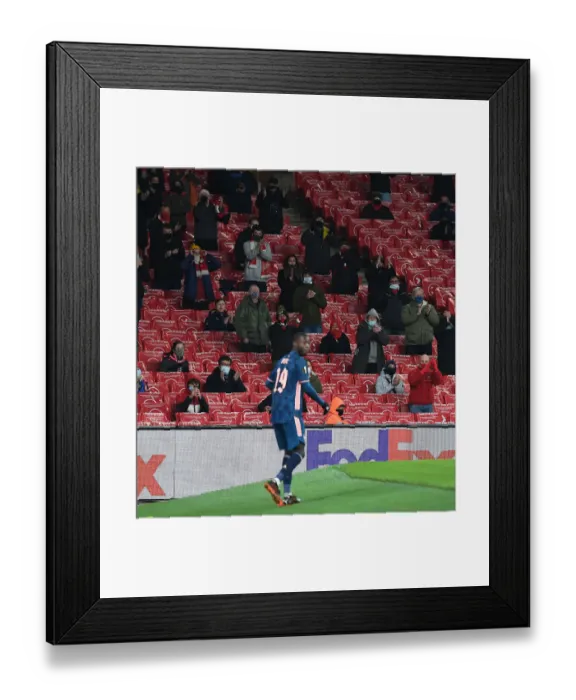 Framed Print : Arsenal FC vs Rapid Wien, UEFA Europa League: Emirates Stadium, London (Behind Closed Doors)