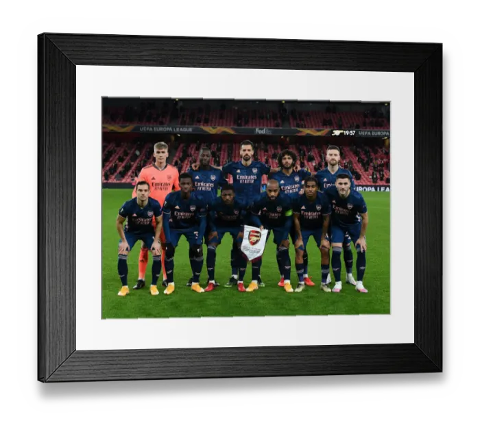 Framed Print : Arsenal FC vs Rapid Wien: Europa League Clash at Emirates Stadium