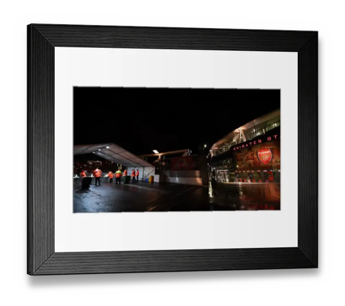 Framed Print : Arsenal vs Rapid Wien: UEFA Europa League - Stewards at Emirates Stadium