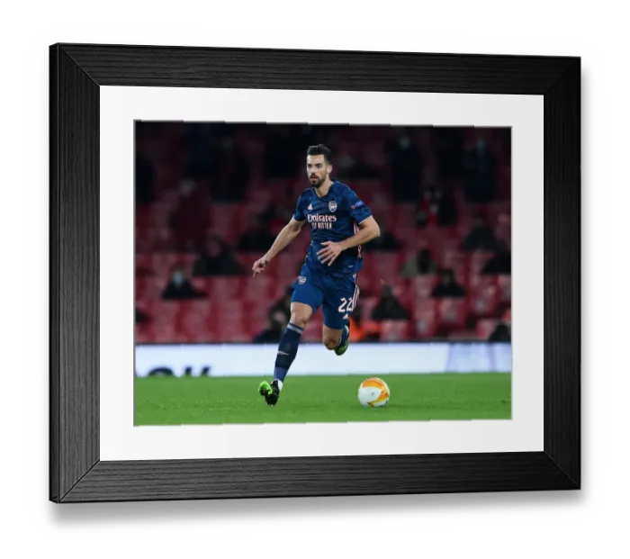 Framed Print : Arsenal's Pablo Mari in Action during UEFA Europa League Match against Rapid Wien Framed Print : Arsenal's Pablo Mari in Action during UEFA Europa League Match against Rapid Wien