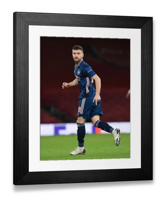 Framed Print : Mustafi in Action: Arsenal vs. Rapid Wien, Europa League 2020-21 Framed Print : Mustafi in Action: Arsenal vs. Rapid Wien, Europa League 2020-21