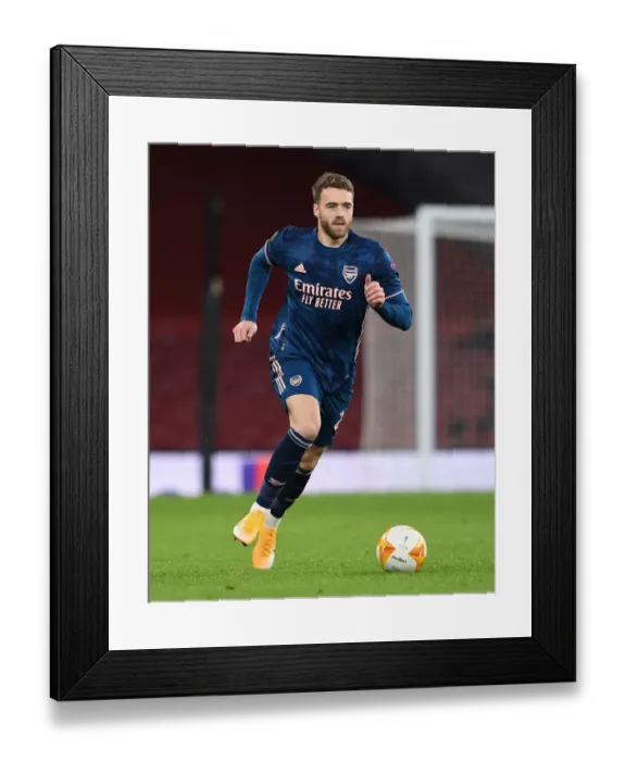Framed Print : Calum Chambers in Action: Arsenal vs. Rapid Wien, UEFA Europa League (2020-21) Framed Print : Calum Chambers in Action: Arsenal vs. Rapid Wien, UEFA Europa League (2020-21)