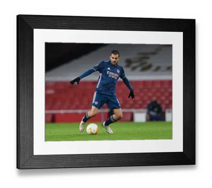 Framed Print : Arsenal's Dani Ceballos in Action Against Rapid Wien in Europa League Match Framed Print : Arsenal's Dani Ceballos in Action Against Rapid Wien in Europa League Match