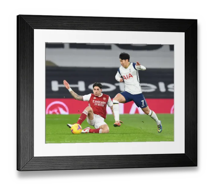Framed Print : Tottenham vs Arsenal: Bellerin vs Son in Premier League Clash at Tottenham Hotspur Stadium