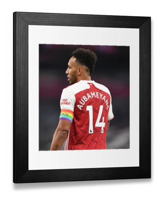 Framed Print : Arsenal's Aubameyang Faces Off Against Tottenham in 2020-21 Premier League Clash Framed Print : Arsenal's Aubameyang Faces Off Against Tottenham in 2020-21 Premier League Clash