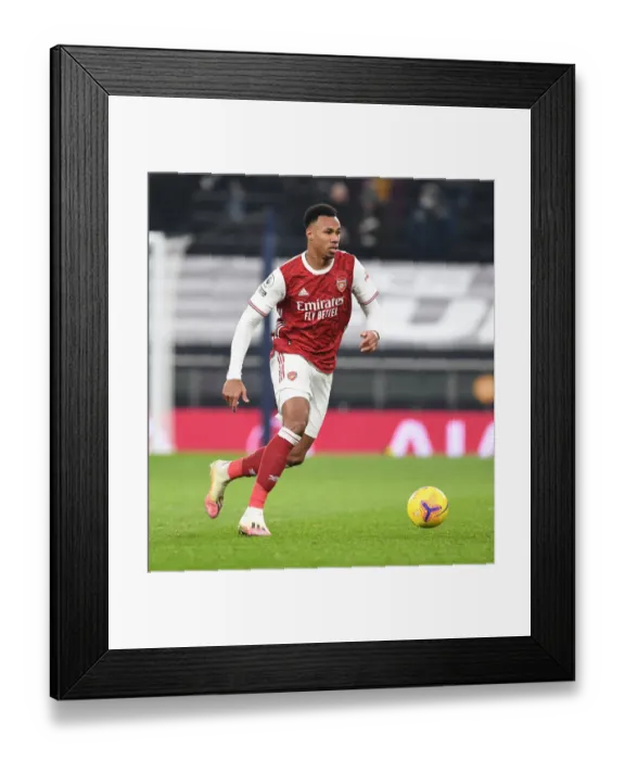 Framed Print : Arsenal's Gabriel in Action: London Derby Showdown - Arsenal vs. Tottenham Hotspur at Tottenham Hotspur Stadium (2020-21) - Premier League Framed Print : Arsenal's Gabriel in Action: London Derby Showdown - Arsenal vs. Tottenham Hotspur at Tottenham Hotspur Stadium (2020-21) - Premier League