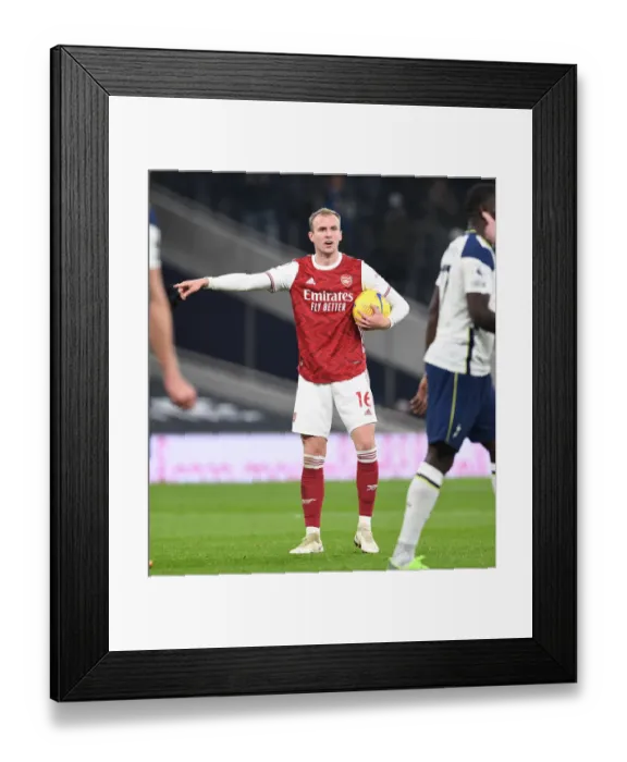 Framed Print : Arsenal's Rob Holding in Action at Tottenham Hotspur Stadium during the 2020-21 Premier League Match