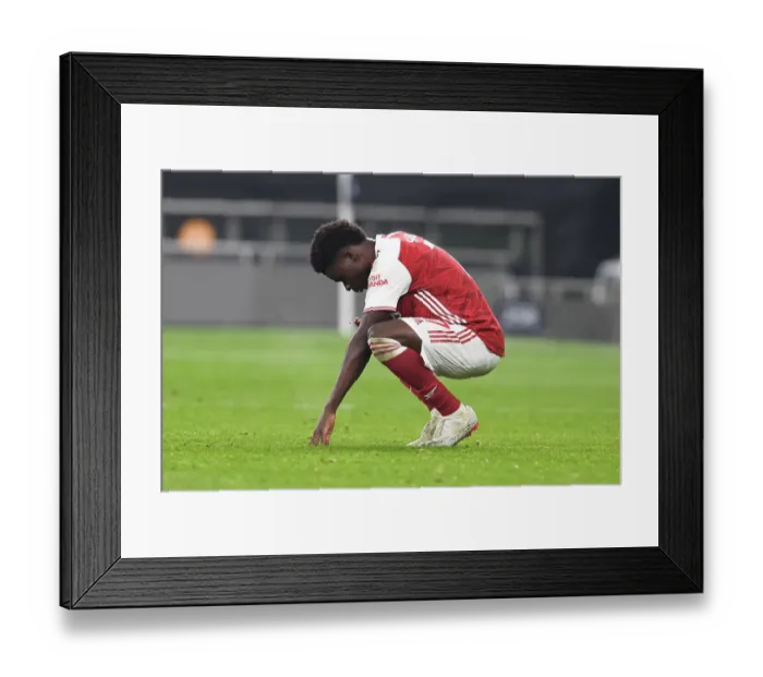 Framed Print : Bukayo Saka in Action: Arsenal vs. Tottenham Hotspur, 2020-21 Premier League - London Derby Framed Print : Bukayo Saka in Action: Arsenal vs. Tottenham Hotspur, 2020-21 Premier League - London Derby