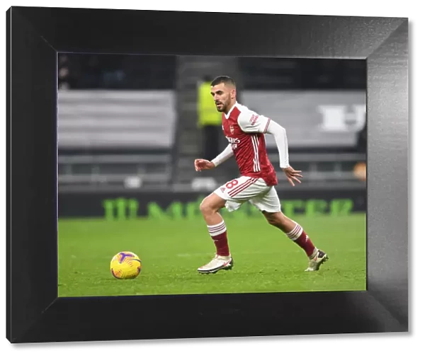 London Derby: Dani Ceballos in Action for Arsenal against Tottenham Hotspur, Premier League 2020-21