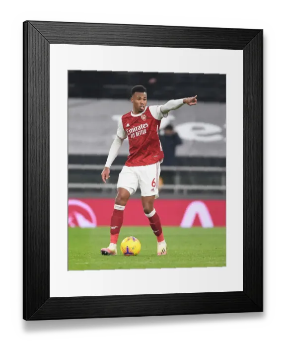 Framed Print : Gabriel of Arsenal in Action at Tottenham Hotspur Stadium during the 2020-21 Premier League Match Framed Print : Gabriel of Arsenal in Action at Tottenham Hotspur Stadium during the 2020-21 Premier League Match
