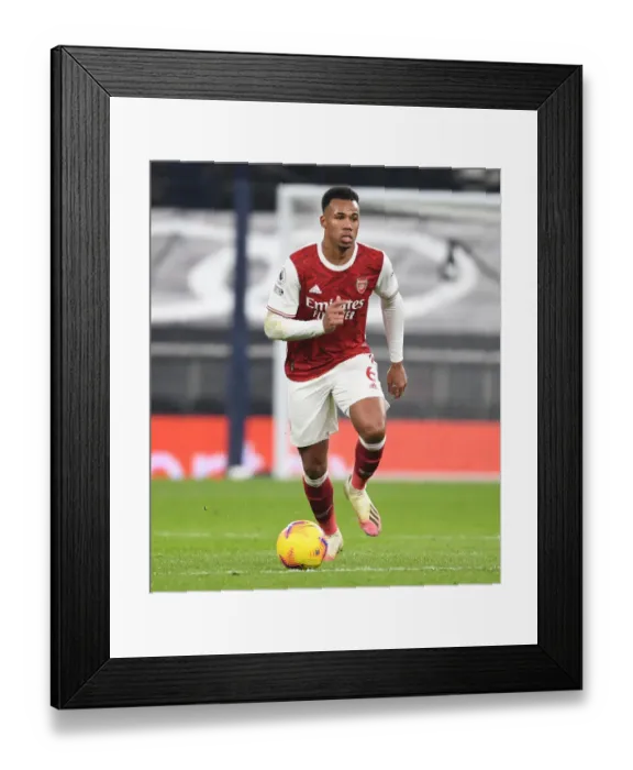 Framed Print : Gabriel in Action: Arsenal vs. Tottenham Hotspur (2020-21 Premier League) Framed Print : Gabriel in Action: Arsenal vs. Tottenham Hotspur (2020-21 Premier League)
