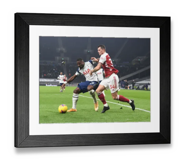 Framed Print : Granit Xhaka vs. Serge Aurier: Battle in the Premier League Clash Between Tottenham and Arsenal, London, 2020 Framed Print : Granit Xhaka vs. Serge Aurier: Battle in the Premier League Clash Between Tottenham and Arsenal, London, 2020