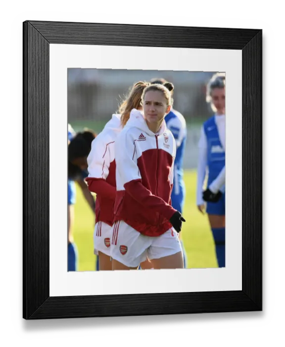 Framed Print : Arsenal's Vivianne Miedema Prepares for Birmingham Clash in FA WSL Action