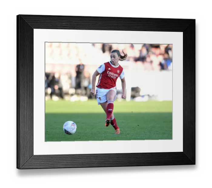 Framed Print : Arsenal's Katie McCabe Shines in Action: Arsenal Women vs. Birmingham City Women, FA WSL (2020-21)