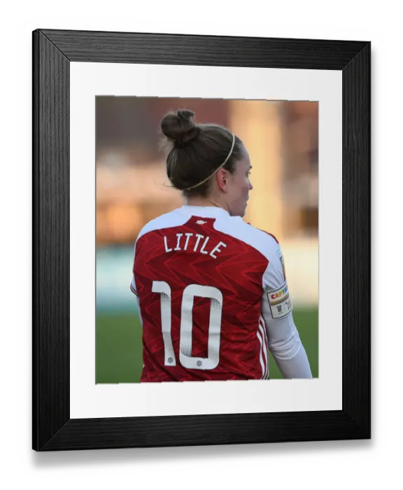 Framed Print : Arsenal's Kim Little Leads Rainbow Laces Campaign in Women's Super League Match Against Birmingham City