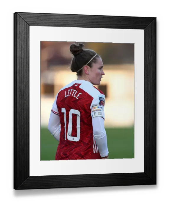 Framed Print : Arsenal's Kim Little: Leading the Rainbow Laces Campaign in Women's Super League Match