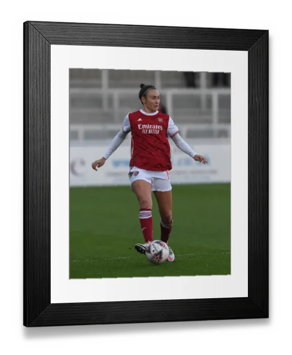 Framed Print : Arsenal's Caitlin Foord in Action: Arsenal Women vs Birmingham City Women (FA WSL, 2020-21)