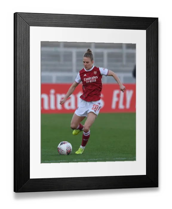 Framed Print : Arsenal's Leonie Maier in Action: Arsenal Women vs Birmingham City Women, FA WSL Match, 2020-21