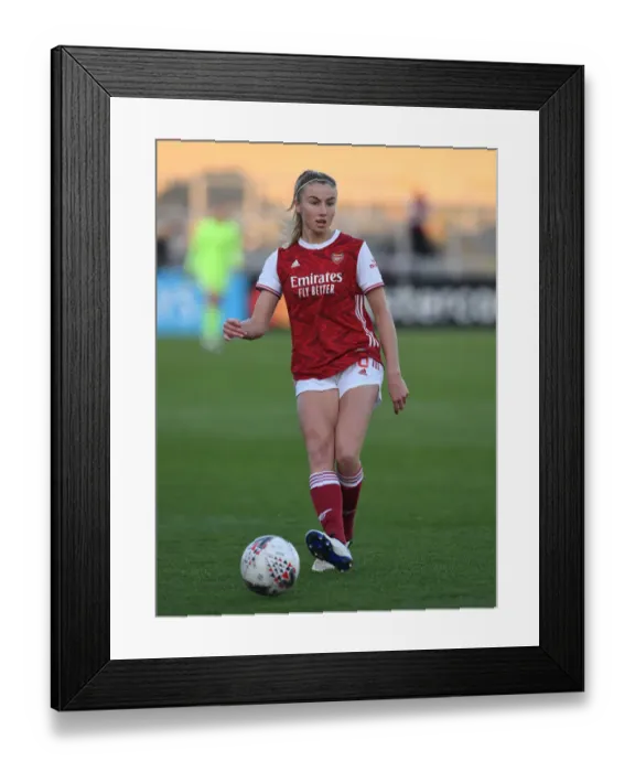 Framed Print : Arsenal's Leah Williamson in Action: Arsenal Women vs Birmingham City Women (2020-21 FA WSL)