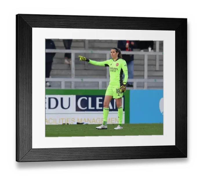 Framed Print : Arsenal's Lydia Williams in Action: Arsenal Women vs Birmingham City Women, FA WSL 2020-21