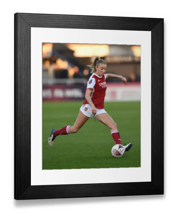 Framed Print : Arsenal's Leah Williamson in Action: FA WSL Match vs Birmingham City Women, 2020-21 Framed Print : Arsenal's Leah Williamson in Action: FA WSL Match vs Birmingham City Women, 2020-21