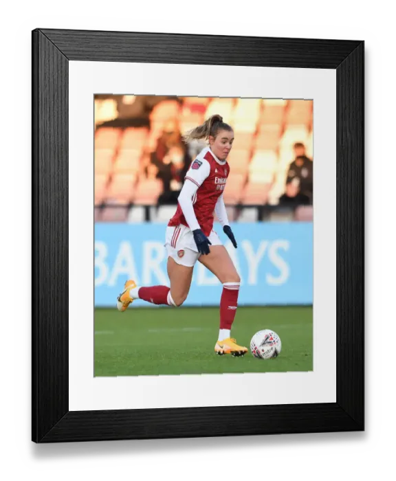 Framed Print : Jill Roord's Star Performance: Arsenal Women Overpower Birmingham City in FA WSL Showdown