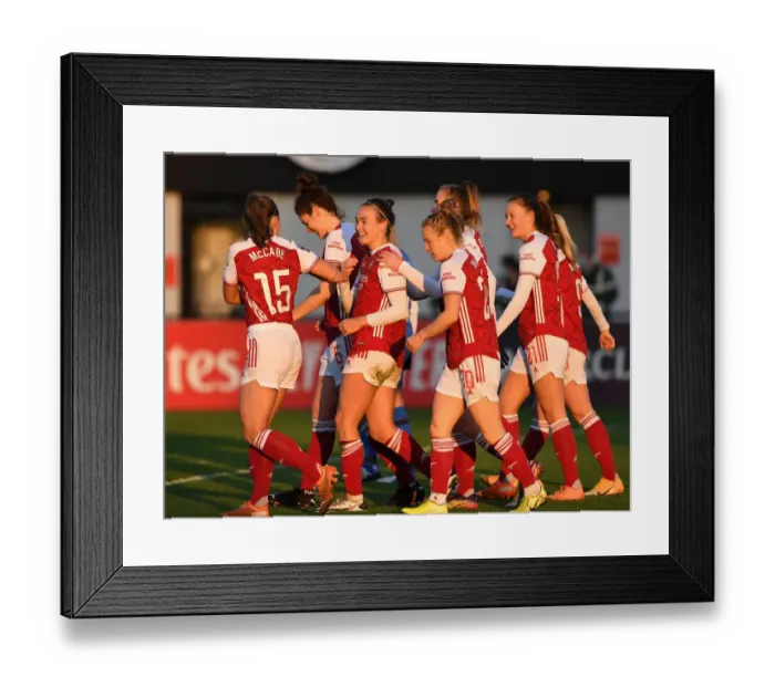 Framed Print : Arsenal Women's Super League Triumph: Caitlin Foord Scores Historic First Goal vs. Birmingham City Framed Print : Arsenal Women's Super League Triumph: Caitlin Foord Scores Historic First Goal vs. Birmingham City