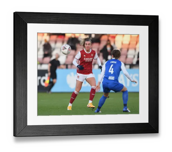 Framed Print : Arsenal's Jill Roord in Action: Arsenal Women vs Birmingham City Women, FA WSL 2020-21