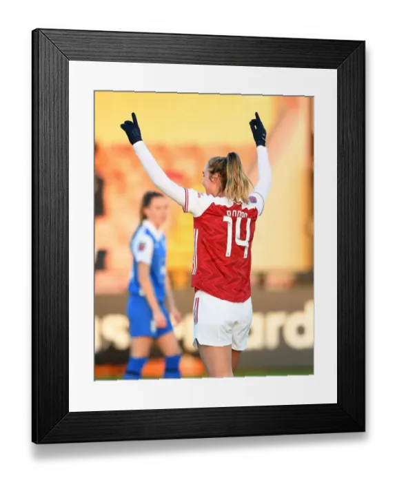 Framed Print : Arsenal Women's Super League Victory: Jill Roord Scores Decisive Goal Against Birmingham City Framed Print : Arsenal Women's Super League Victory: Jill Roord Scores Decisive Goal Against Birmingham City