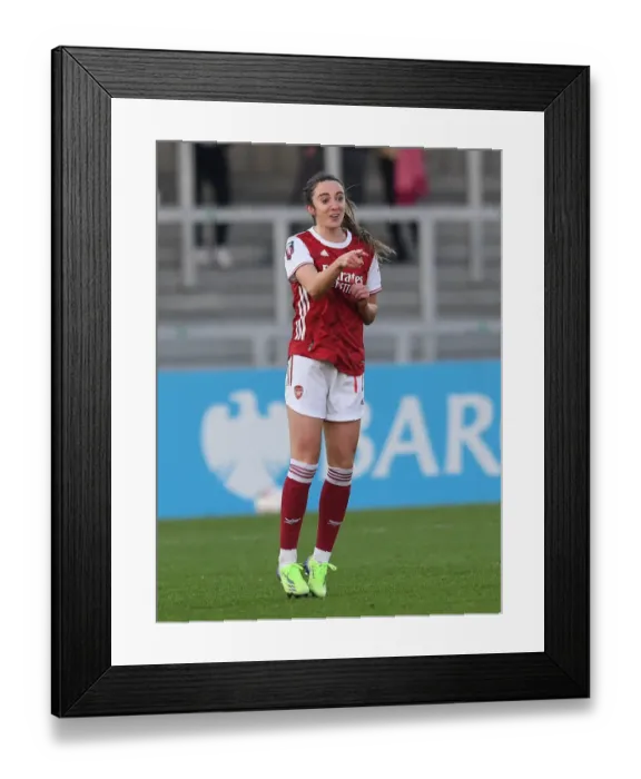 Framed Print : Arsenal's Lisa Evans in Action: Arsenal Women vs Birmingham City Women, FA WSL 2020-21