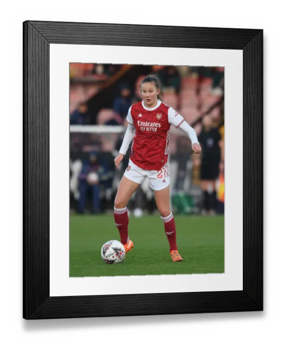 Framed Print : Arsenal's Malin Gut in Action: Arsenal Women vs Birmingham City Women, FA WSL, December 2020