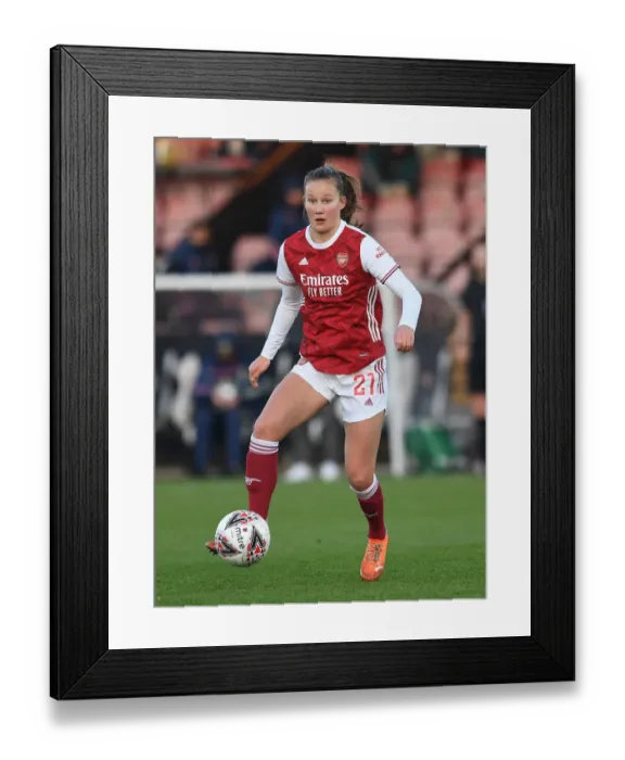 Framed Print : Malin Gut in Action: Arsenal Women vs Birmingham City Women, FA WSL 2020