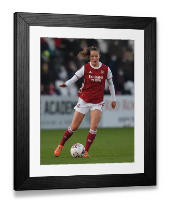Framed Print : Malin Gut in Action: Arsenal Women vs Birmingham City Women, FA WSL 2020
