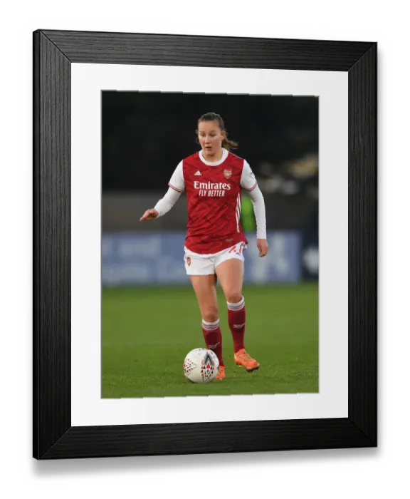 Framed Print : Malin Gut in Action: Arsenal Women vs Birmingham City Women, FA WSL 2020