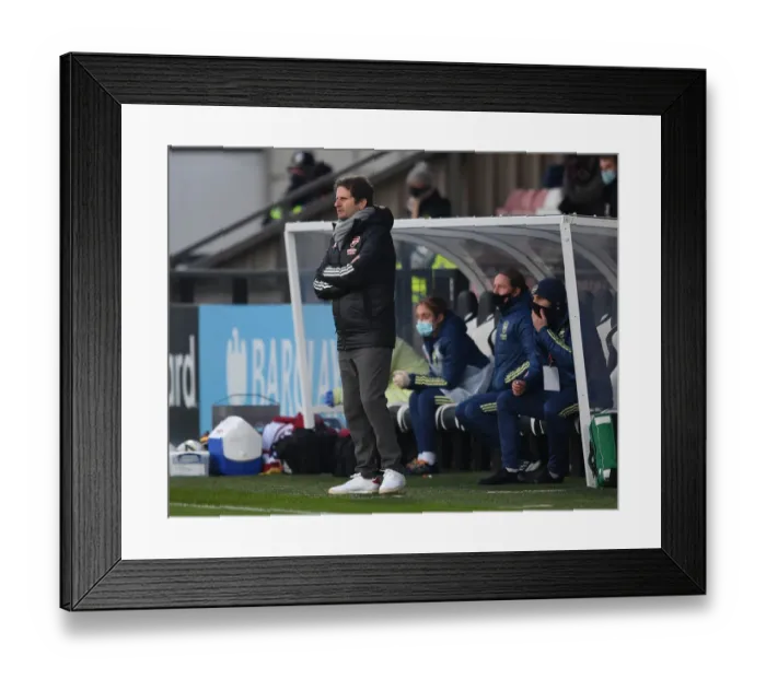 Framed Print : Arsenal's Montemurro Faces Birmingham City in FA WSL Match Framed Print : Arsenal's Montemurro Faces Birmingham City in FA WSL Match