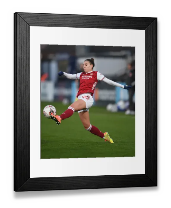 Framed Print : Steph Catley in Action: Arsenal Women vs Birmingham City Women, FA WSL Match