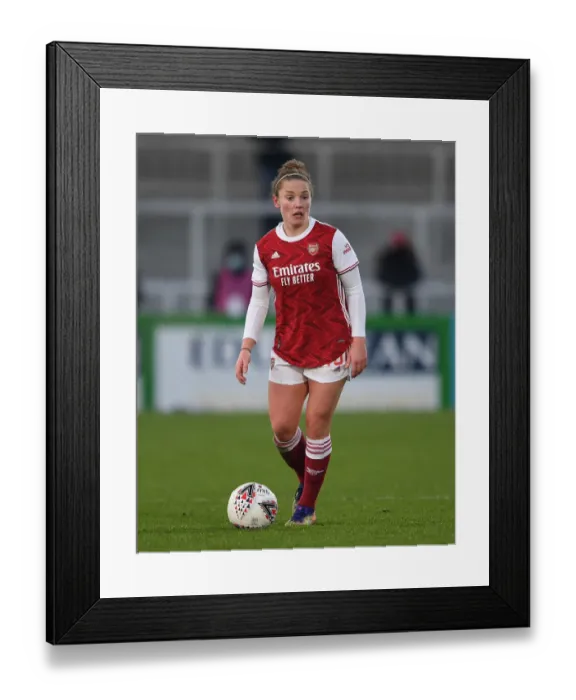 Framed Print : Arsenal's Kim Little in Action against Birmingham City Women in FA WSL Match