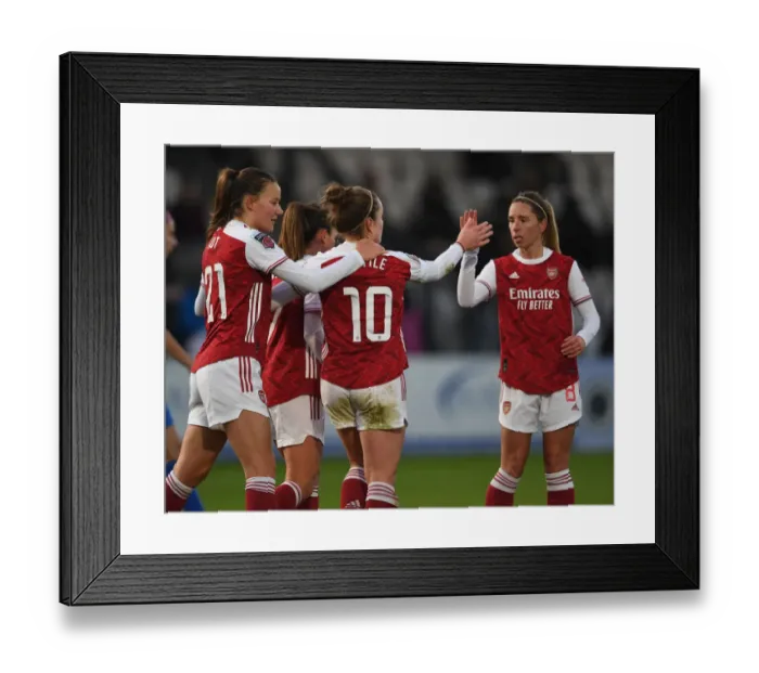 Framed Print : Arsenal Women's Super League Victory: Kim Little Scores Hat-trick Against Birmingham City