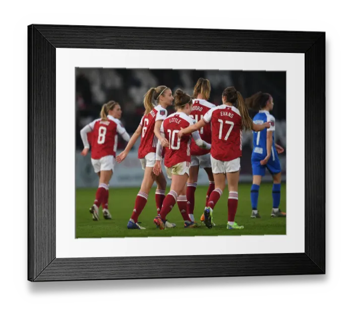 Framed Print : Arsenal Women's Super League Victory: Kim Little Scores Third Goal Against Birmingham City