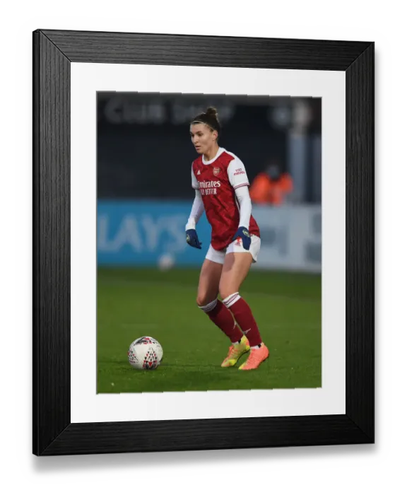 Framed Print : Steph Catley in Action: Arsenal Women vs Birmingham City Women, FA WSL Match (December 2020)