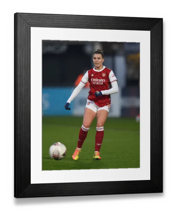 Framed Print : Arsenal's Steph Catley in Action: Arsenal Women vs Birmingham City Women, FA WSL (December 2020)