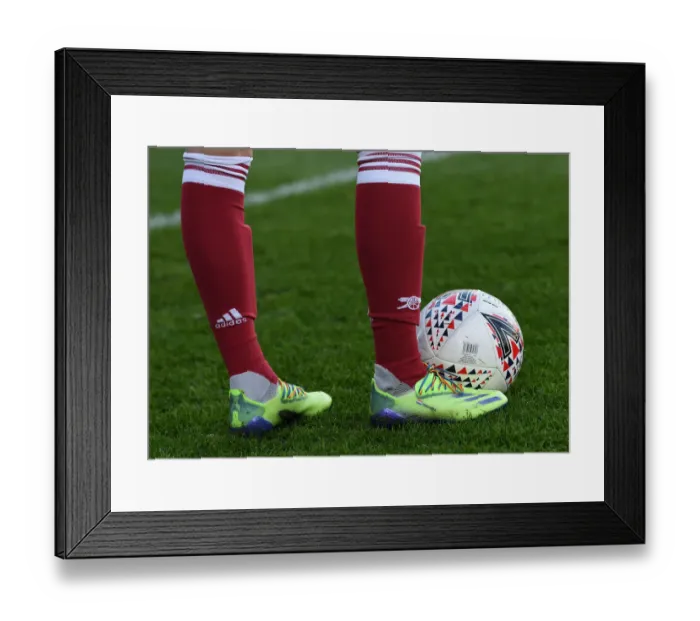 Framed Print : Arsenal's Vivianne Miedema Supports Rainbow Laces Campaign in FA WSL Match vs. Birmingham City