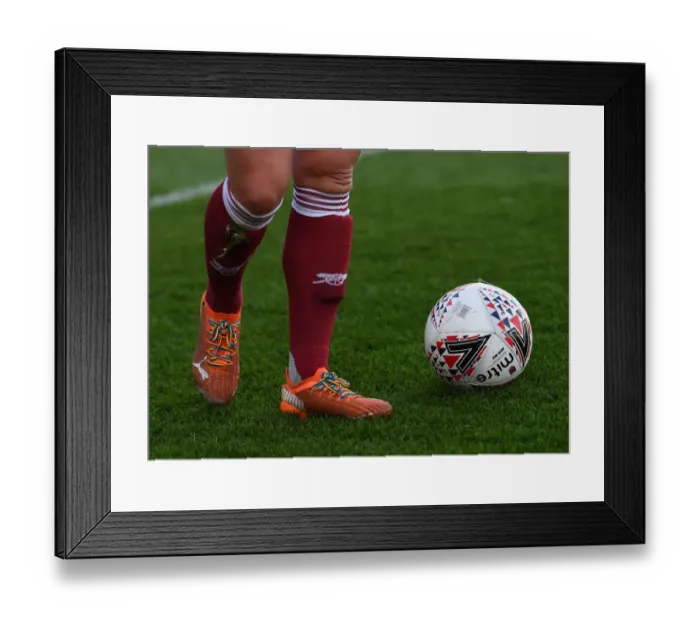 Framed Print : Arsenal's Katie McCabe Promotes Rainbow Laces Campaign in FA WSL Match vs Birmingham City Women Framed Print : Arsenal's Katie McCabe Promotes Rainbow Laces Campaign in FA WSL Match vs Birmingham City Women