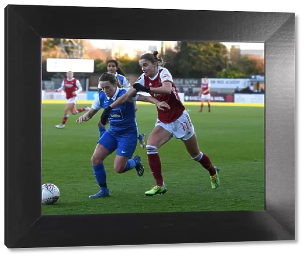 Arsenal's Vivianne Miedema Clashes with Birmingham's Rachel Corsie in FA WSL Match